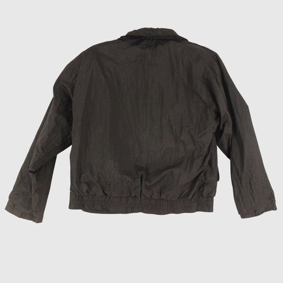 Vintage Reversible Velvet Embroidered Bomber Jacket Wmns L Boho Patchwork 80s 90 - Picture 2 of 9